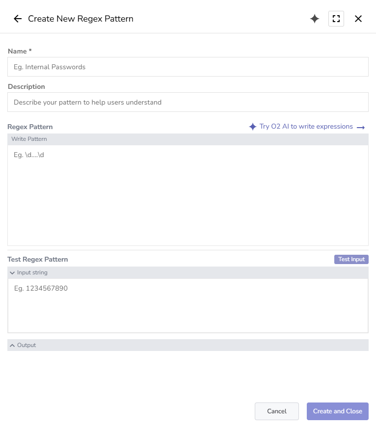 Create regex