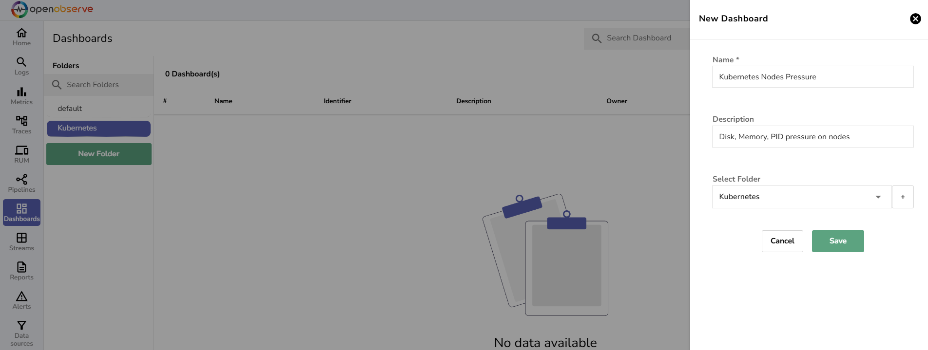 create dashboards