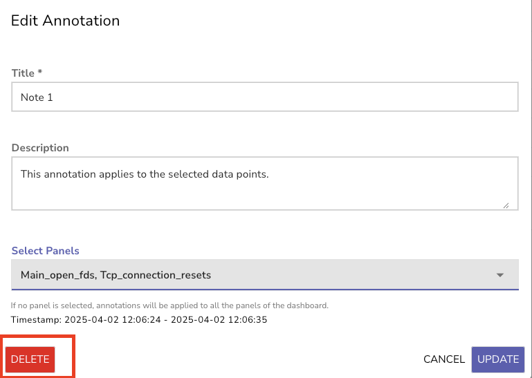 Delete Annotations