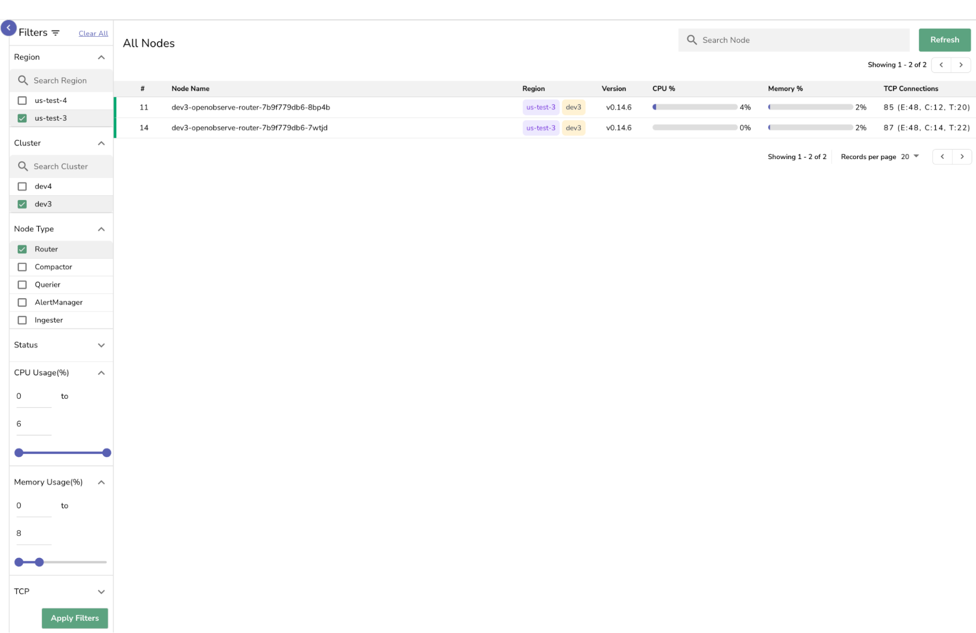 nodes-search-filter