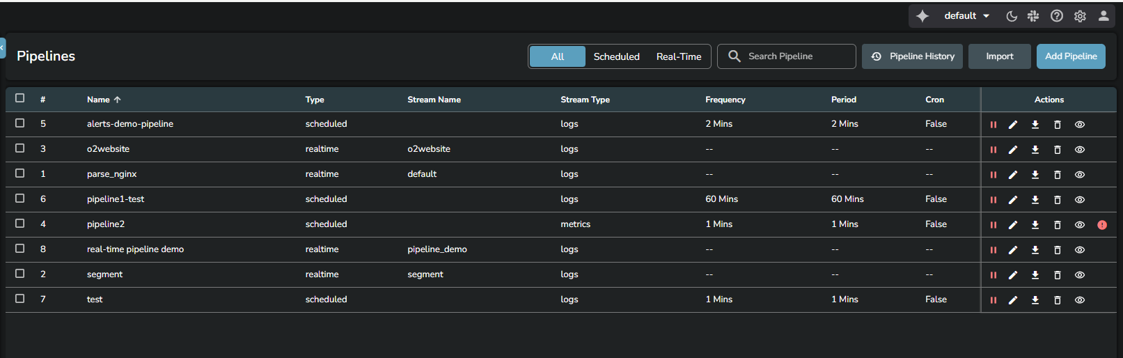 pipeline-list-view