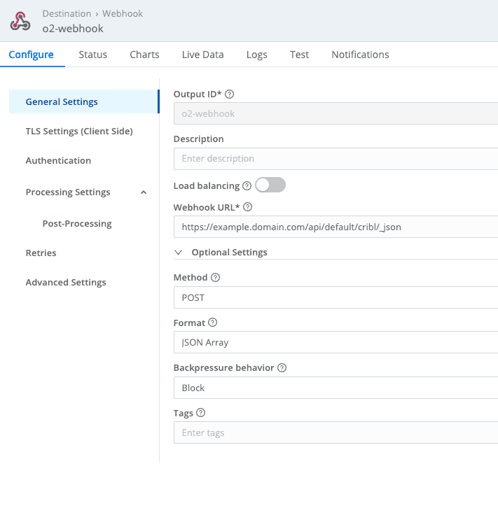 Webhook Config